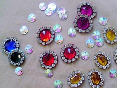 Cartela de pedrarias para figurino de dança do ventre